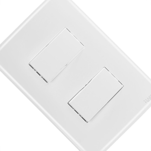 Conjunto Radial Ouro Branco 2 interruptores Paral 1809036 Conjunto Radial Ouro Branco 2 interruptores Paral 1809036
