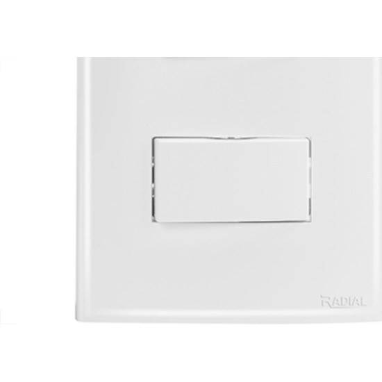 Conjunto Radial Ouro Branco 2 interruptores Paral 1809036 Conjunto Radial Ouro Branco 2 interruptores Paral 1809036