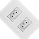 Conjunto Radial Ouro Branco 2Tom 10A 1809117 Conjunto Radial Ouro Branco 2Tom 10A 1809117