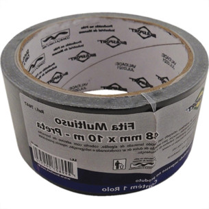 Fita Silver Tape Brasfort Preta 48Mmx10M
