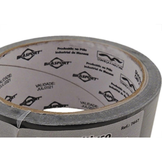 Fita Silver Tape Brasfort Preta 48Mmx10M Fita Silver Tape Brasfort Preta 48Mmx10M