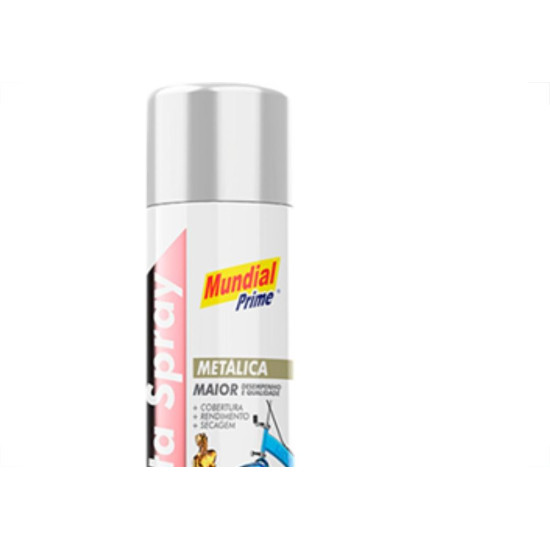 Spray Mundial Metalica Cromado 400Ml Spray Mundial Metalica Cromado 400Ml