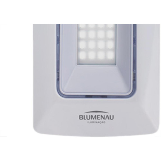 Luminaria Emergencia 4X2 1W Leds 6500K Bivolt