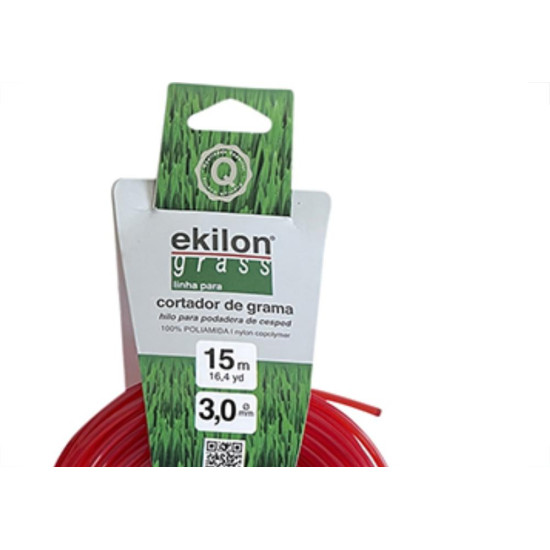 Fio Nylon 1,8Mm/15Mt Red Vrm Ekilon
