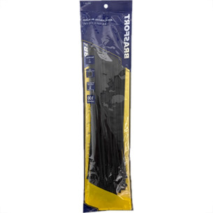 Abracadeira Nylon Brasfort 3,6X350 Preto C/100