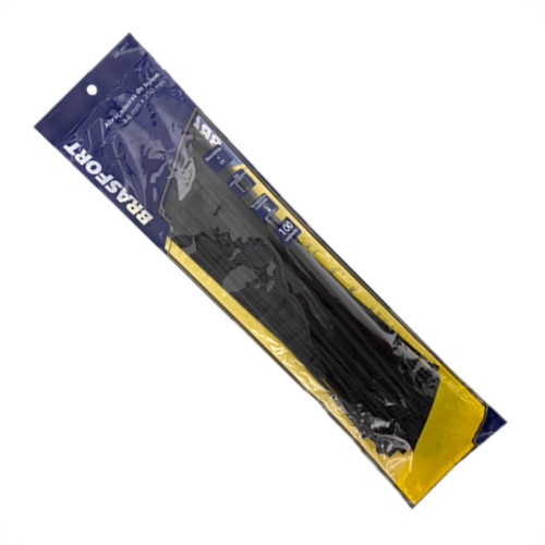 Abracadeira Nylon Brasfort 3,6X350 Preto C/100 Abracadeira Nylon Brasfort 3,6X350 Preto C/100
