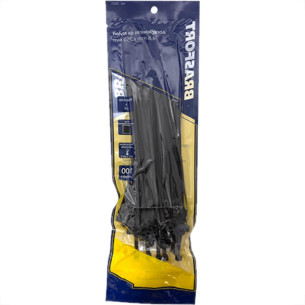 Abracadeira Nylon Brasfort 4,8X250 Preto C/100