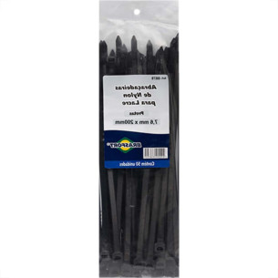 Abracadeira Nylon Brasfort 7,6X200 Preto C/50