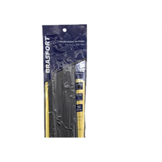 Abracadeira Nylon Brasfort 7,6X350 Preto C/50 Abracadeira Nylon Brasfort 7,6X350 Preto C/50