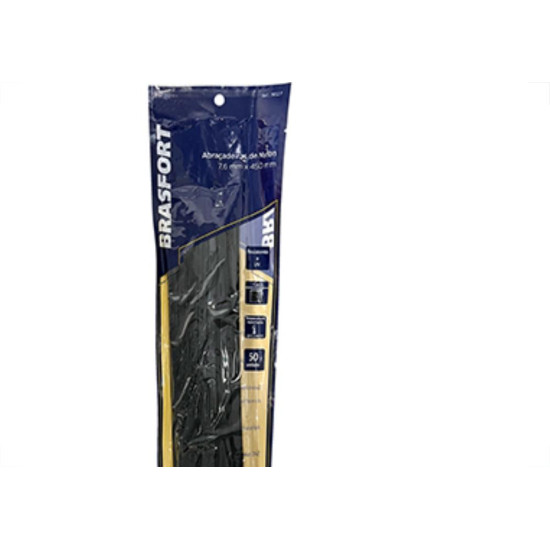 Abracadeira Nylon Brasfort 7,6X450 Preto C/50 Abracadeira Nylon Brasfort 7,6X450 Preto C/50