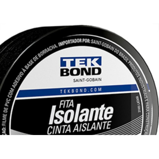 Fita Isolante Tekbond 05Mts - Kit C/10 Unidades