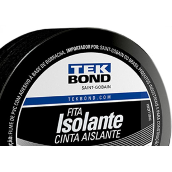 Fita Isolante Tekbond 10Mts - Kit C/10 Unidades