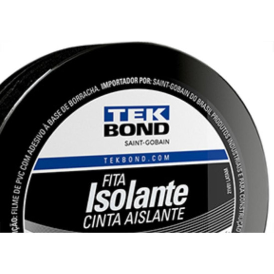 Fita Isolante Tekbond 20Mts - Kit C/10 Unidades Fita Isolante Tekbond 20Mts - Kit C/10 Unidades