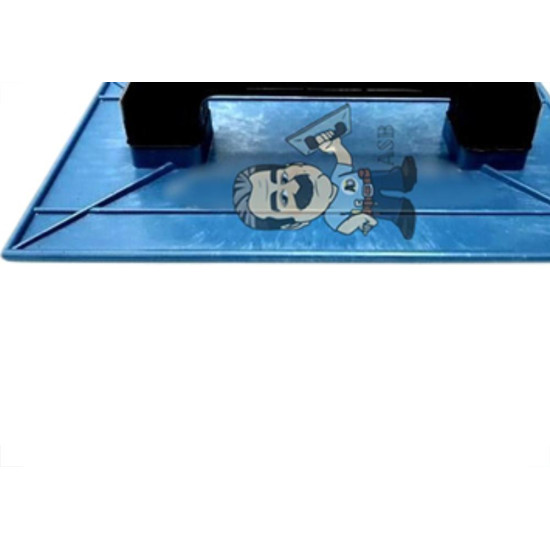 Desempenadeira Pvc Giraldi Azul Corrugada 22X34 Desempenadeira Pvc Giraldi Azul Corrugada 22X34