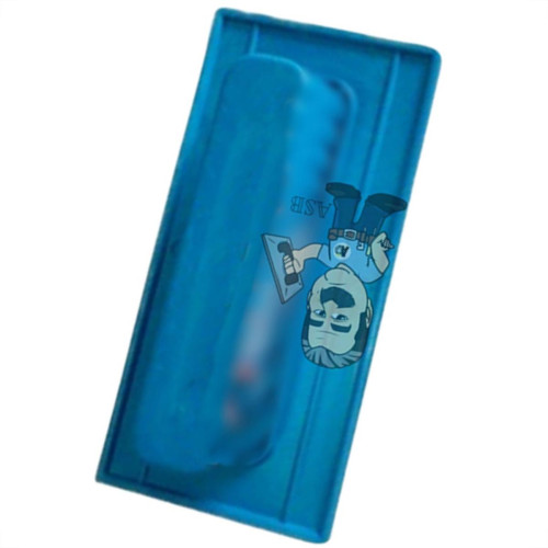 Desempenadeira Pvc Giraldi Azul Lisa 08X16 Desempenadeira Pvc Giraldi Azul Lisa 08X16