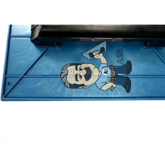 Desempenadeira Pvc Giraldi Azul Lisa 18X30 Desempenadeira Pvc Giraldi Azul Lisa 18X30