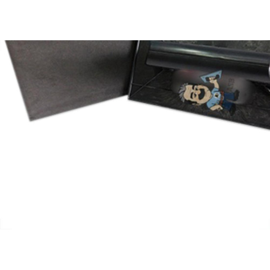 Desempenadeira Pvc Giraldi Preto C/Borracha 18X30