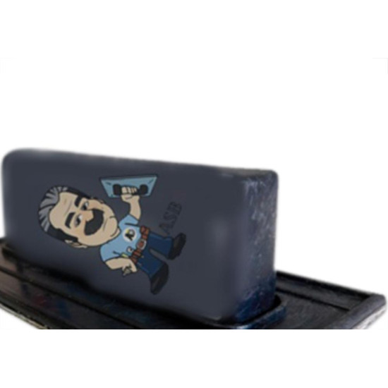 Desempenadeira Pvc Giraldi Preto Lisa 08X16 Desempenadeira Pvc Giraldi Preto Lisa 08X16
