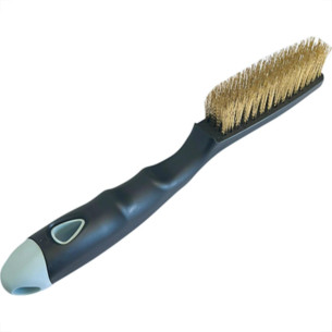 Escova Aco Compel C/Cabo Plast 4Fileiras - Kit C/6 Unidades