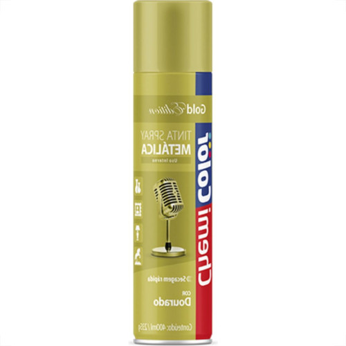 Spray Chemicolor Metalica Dourada 400Ml