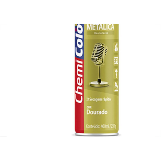 Spray Chemicolor Metalica Dourada 400Ml