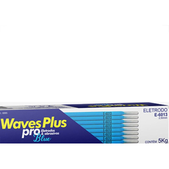 Eletrodo Waves 6013 2,50Mm Caixa Kg Azul - Kit C/5 KG