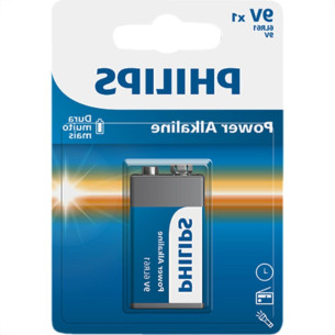 Pilha Alcalina Philips Bateria 9V