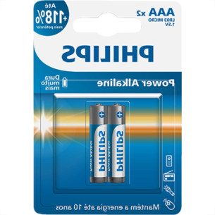 Pilha Alcalina Philips Palito Aaa2 C/2