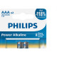 Pilha Alcalina Philips Palito Aaa2 C/2