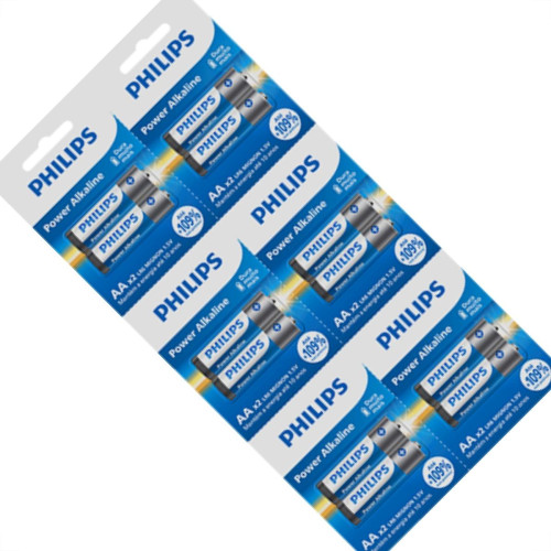 Pilha Alcalina Philips Aa2 Blister C/12 Pilha Alcalina Philips Aa2 Blister C/12