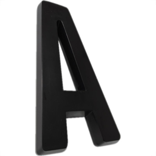 Letra 3D Deplasti Pvc 13Cm Preto Letra 3D Deplasti Pvc 13Cm Preto