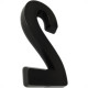 Numero 3D Pvc Deplasti 2 Preto 13Cm