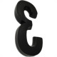 Numero 3D Pvc Deplasti 3 Preto 13Cm