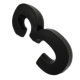 Numero 3D Pvc Deplasti 3 Preto 13Cm