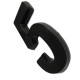 Numero 3D Pvc Deplasti 5 Preto 13Cm Numero 3D Pvc Deplasti 5 Preto 13Cm