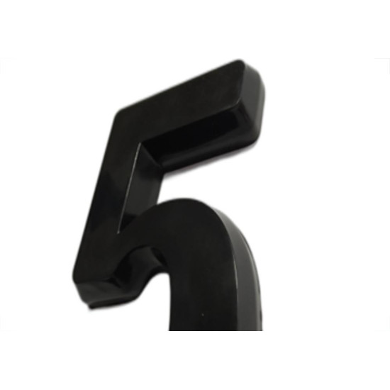 Numero 3D Pvc Deplasti 5 Preto 13Cm Numero 3D Pvc Deplasti 5 Preto 13Cm