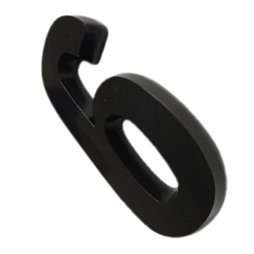 Numero 3D Pvc Deplasti 6 Preto 13Cm