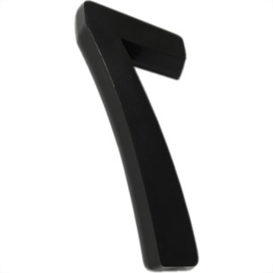 Numero 3D Pvc Deplasti 7 Preto 13Cm