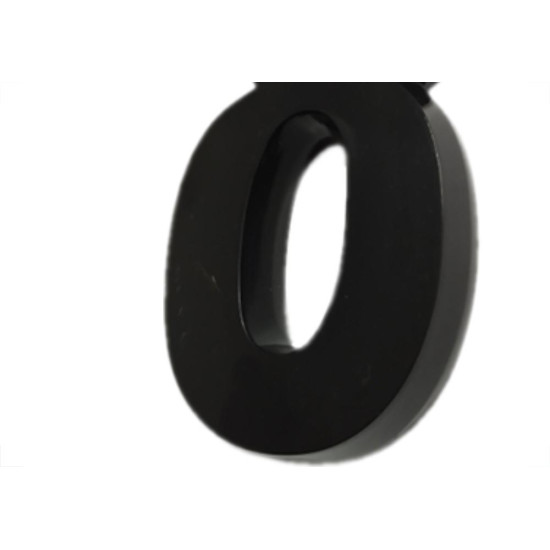 Numero 3D Pvc Deplasti 8 Preto 13Cm