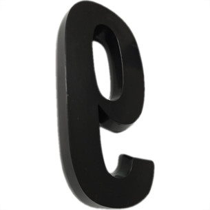 Numero 3D Pvc Deplasti 9 Preto 13Cm