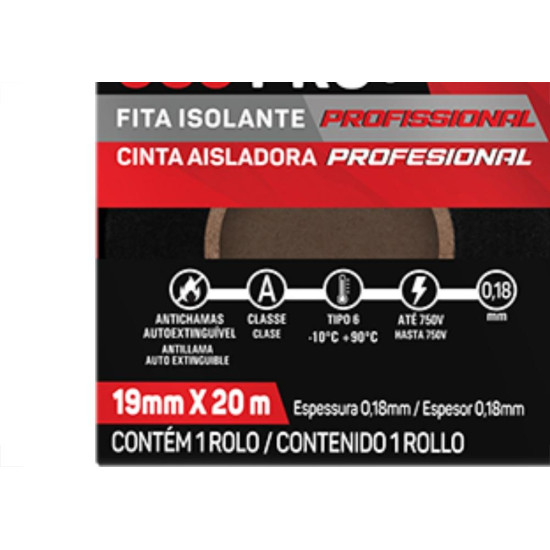 Fita Isolante Adelbras 20Mts 903 Pro+