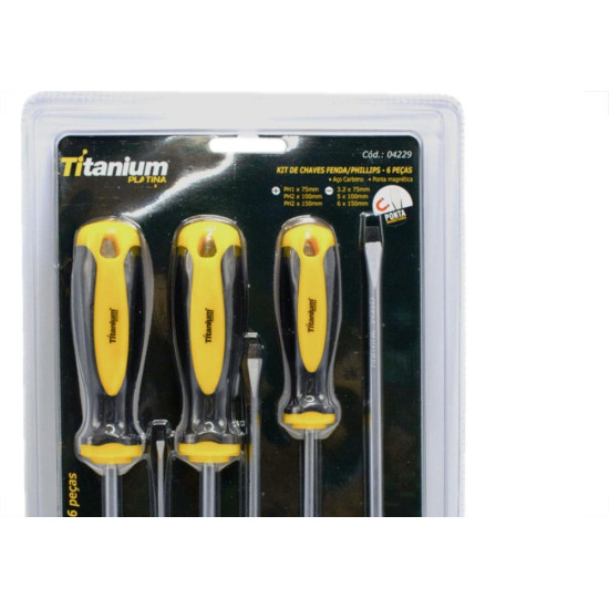 Jogo Chave Fenda_Phil Titanium 6P 4229