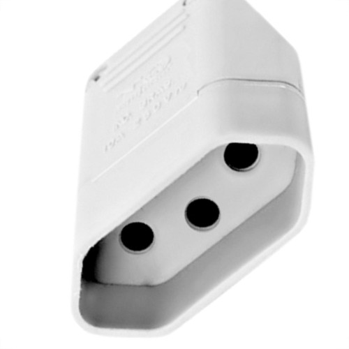 Pino Femea Perlex 2P+T 20A Branco 2046 - Kit C/10 Unidades