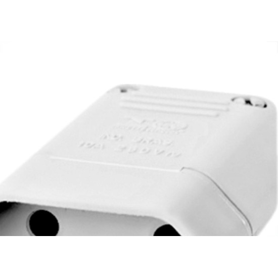 Pino Femea Perlex 2P+T 20A Branco 2046 - Kit C/10 Unidades