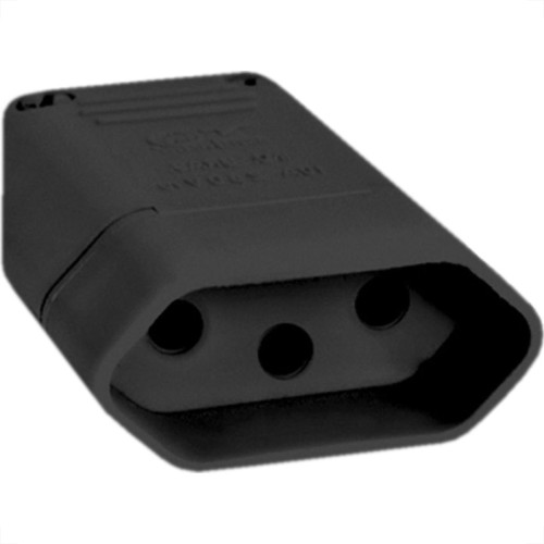 Pino Femea Perlex 2P+T 20A Preto 2046 - Kit C/10 Unidades Pino Femea Perlex 2P+T 20A Preto 2046 - Kit C/10 Unidades