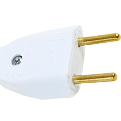 Pino Macho Perlex 2P 10A Branco 1041 - Kit C/10 Unidades Pino Macho Perlex 2P 10A Branco 1041 - Kit C/10 Unidades