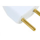Pino Macho Perlex 2P 10A Branco 1041 - Kit C/10 Unidades Pino Macho Perlex 2P 10A Branco 1041 - Kit C/10 Unidades
