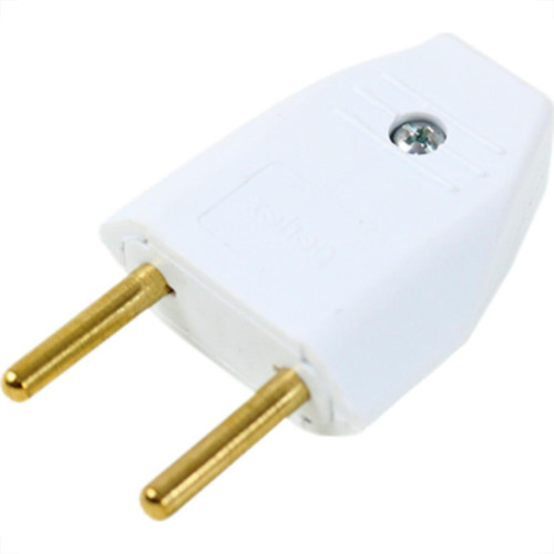 Pino Macho Perlex 2P 20A Branco 1046 - Kit C/10 Unidades Pino Macho Perlex 2P 20A Branco 1046 - Kit C/10 Unidades