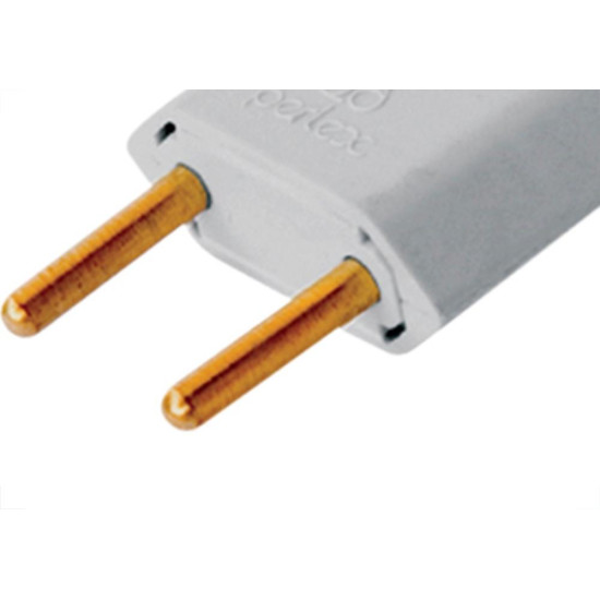 Pino Macho Perlex 2P 20A Cinza 1046 - Kit C/10 Unidades