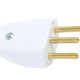 Pino Macho Perlex 2P+T 10A Branco 1043 - Kit C/10 Unidades